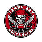 Tampa Bay Buccaneers NFL seal — front view; illustrative rendering