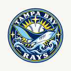 Tampa Bay Rays MLB Team Seal — front view; illustrative rendering