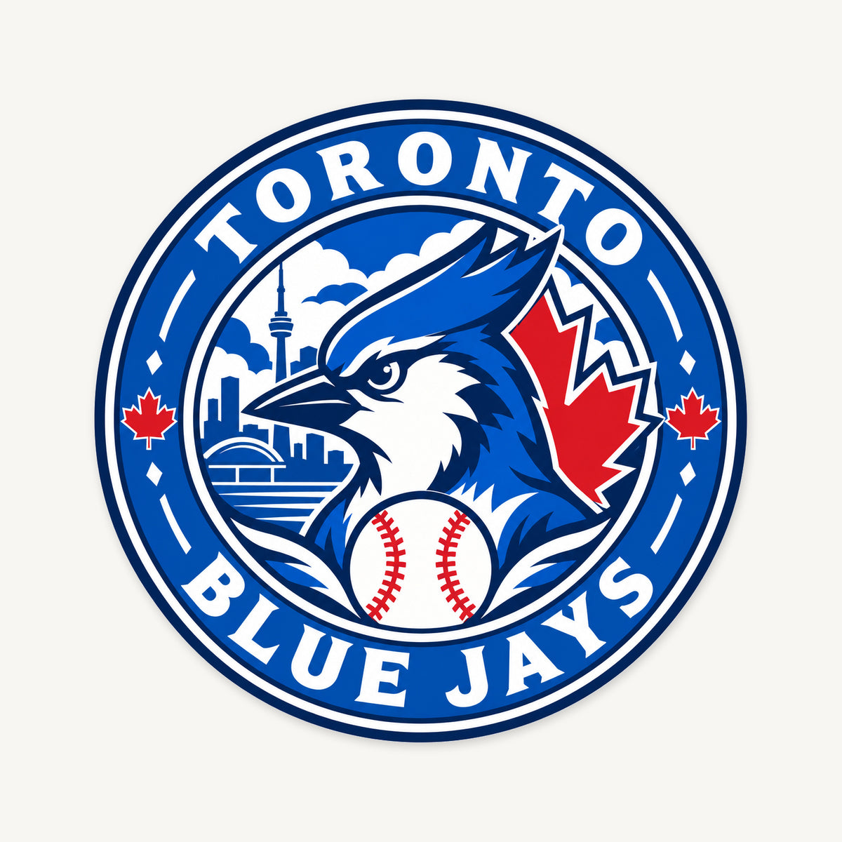 Toronto Blue Jays MLB Team Seal — front view; illustrative rendering