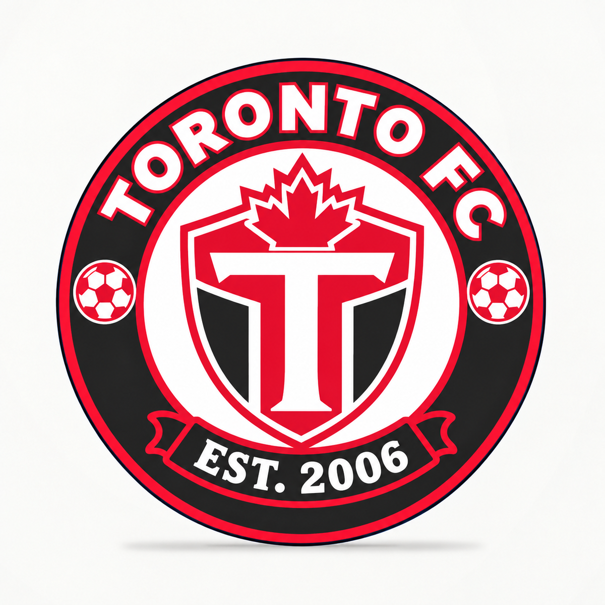 Toronto FC Soccer Club Seal — front illustrative rendering