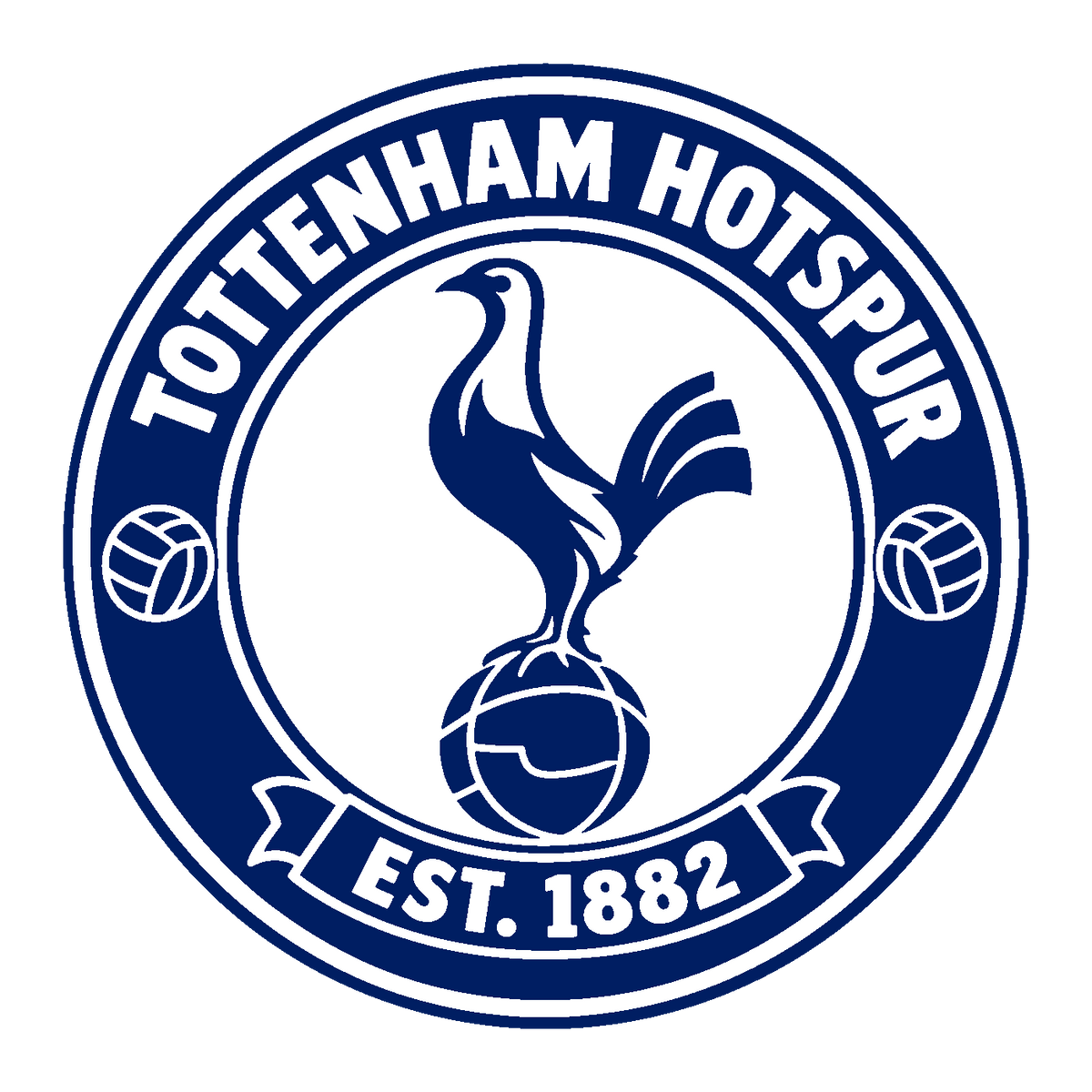 Tottenham Hotspur circular soccer club seal — front artwork preview