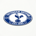 Tottenham Hotspur soccer club seal — matching flat angled view illustrative rendering