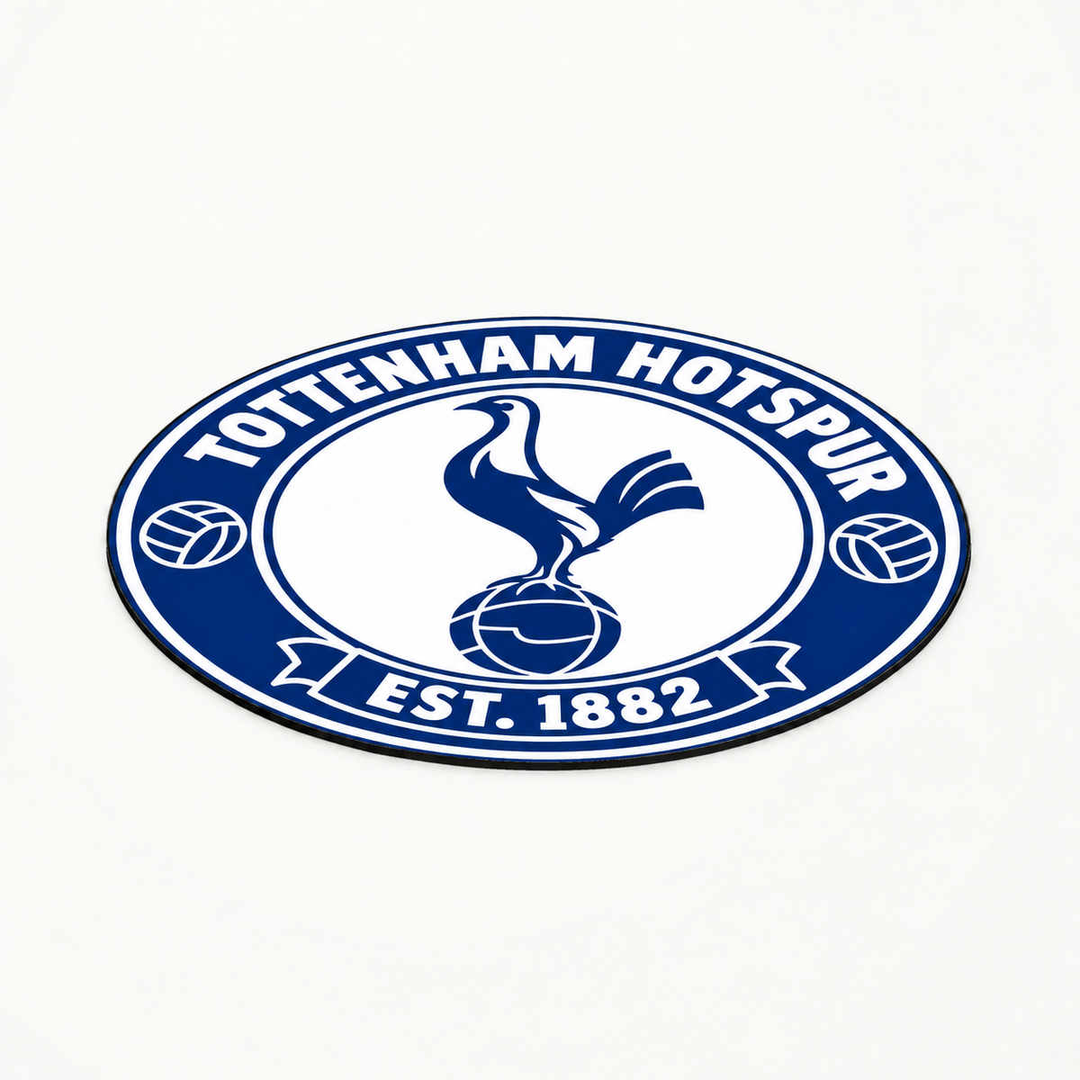 Tottenham Hotspur soccer club seal — matching flat angled view illustrative rendering
