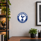 Tottenham Hotspur soccer club seal — matching wide office wall display illustrative rendering