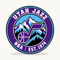 Utah Jazz NBA seal — front view; illustrative rendering