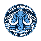 Utah Mammoth NHL seal — complete front view; illustrative rendering
