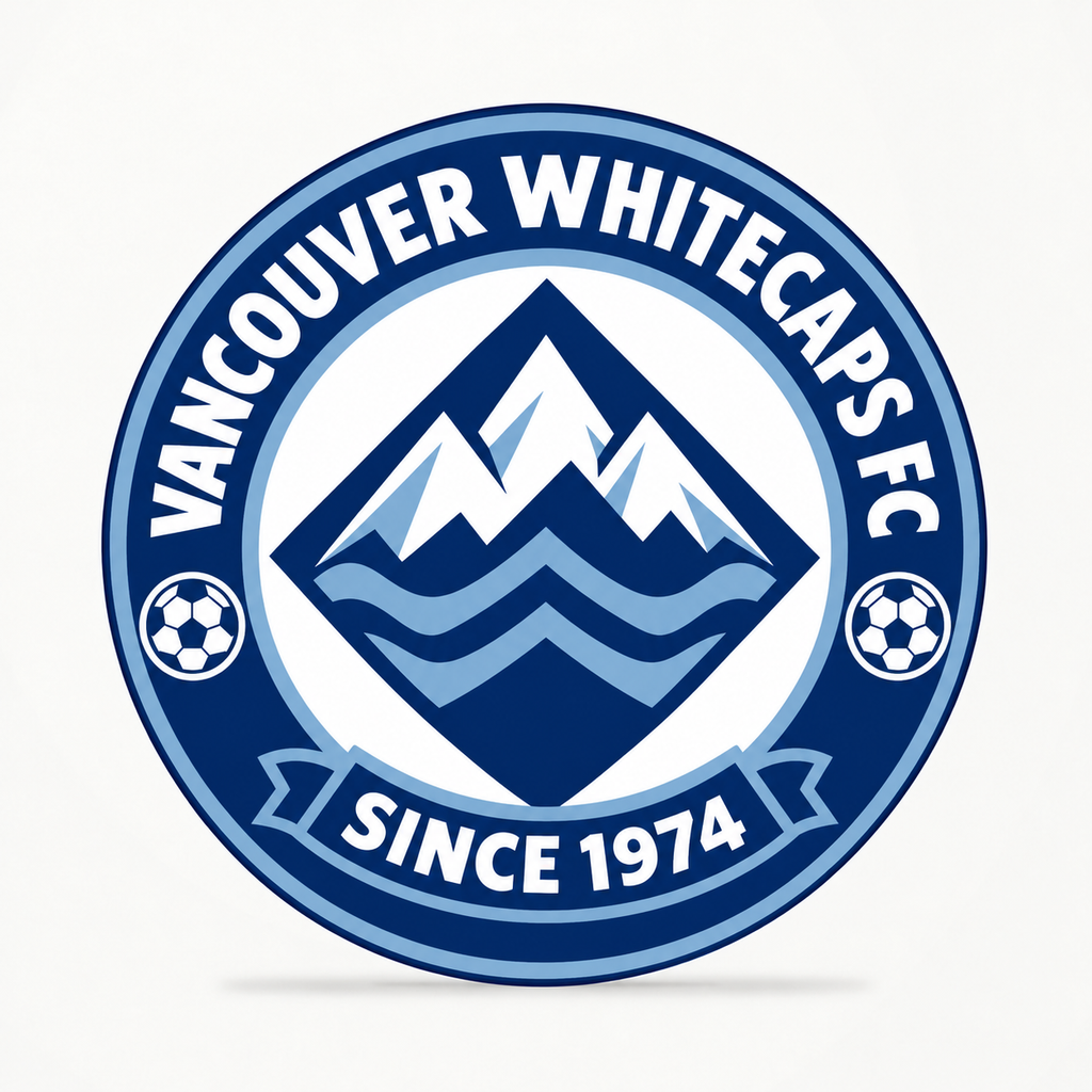 Vancouver Whitecaps FC Soccer Club Seal — front illustrative rendering