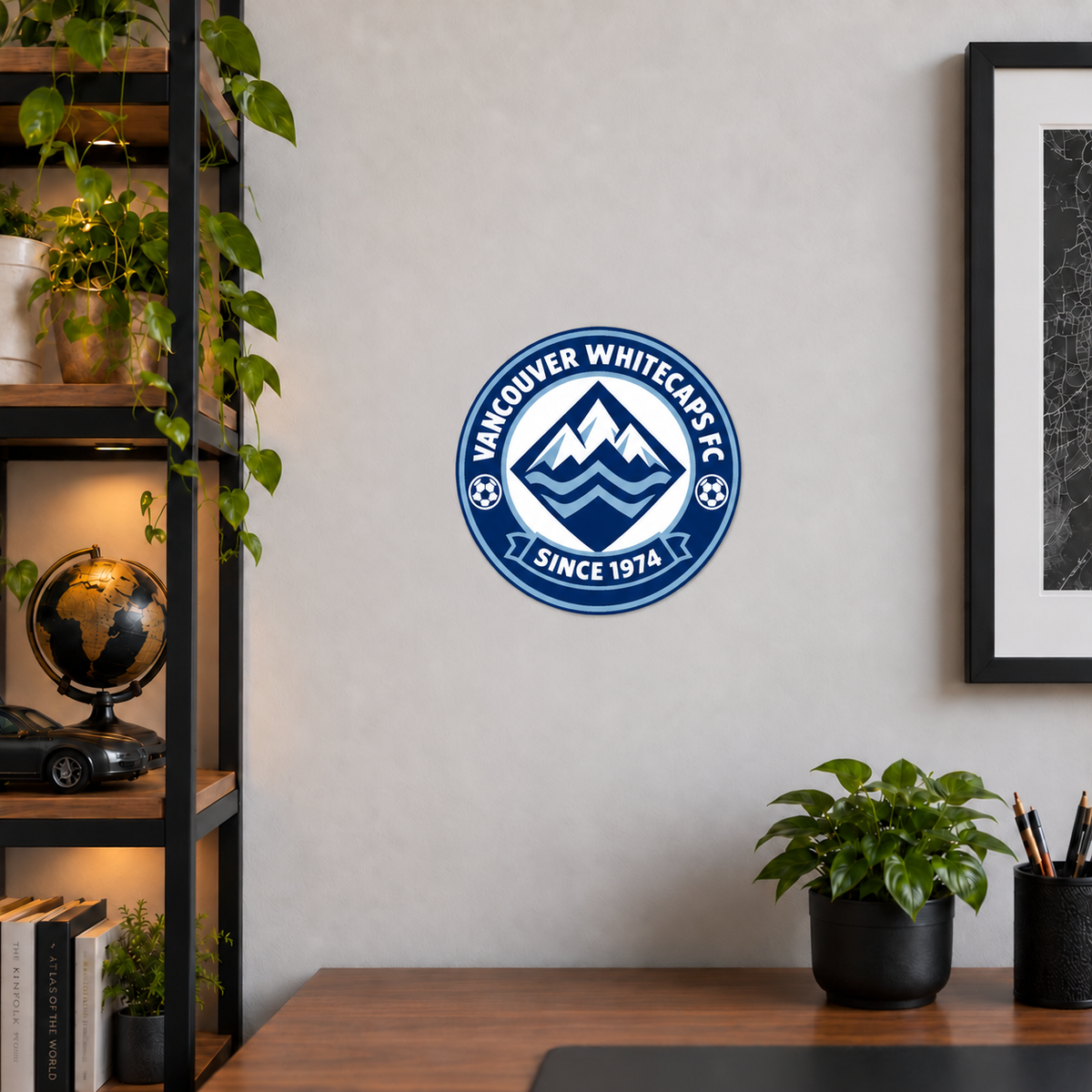 Vancouver Whitecaps FC Soccer Club Seal — lifestyle illustrative rendering