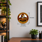 Washington Commanders NFL seal — wall display with 9.5-inch measurements; 9.5-inch size shown; illustrative rendering