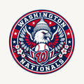 Washington Nationals MLB Team Seal — front view; illustrative rendering