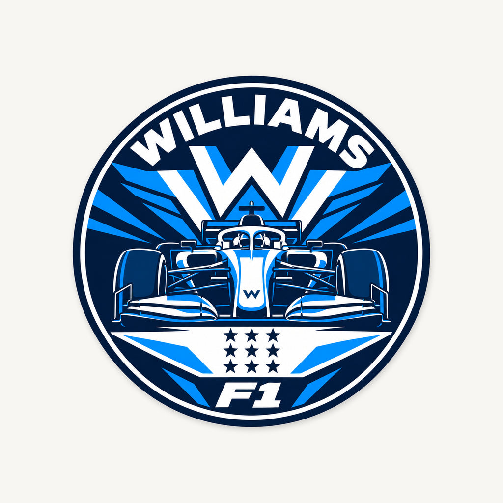 Williams F1 Team Seal — front view; illustrative rendering