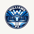 Williams F1 Team Seal — front view; illustrative rendering