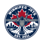 Winnipeg Jets NHL seal — complete front view; illustrative rendering