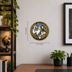 Zeus Greek Mythology Seal — example wall display with 9.5-inch guides; illustrative rendering